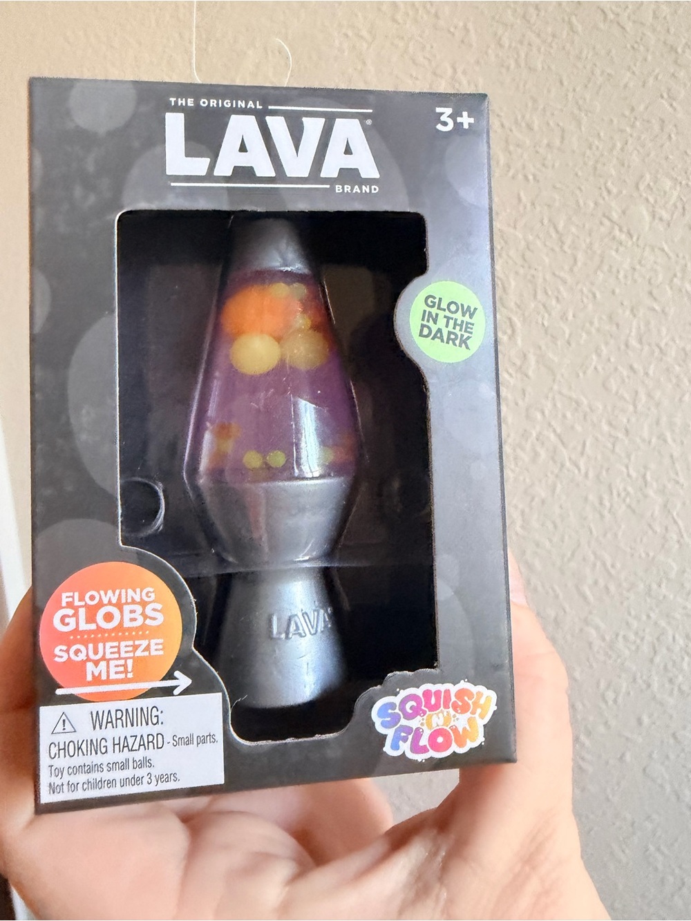Needoh Schylling Lava Brand Purple Flowing Globs Lava Lamp Toy